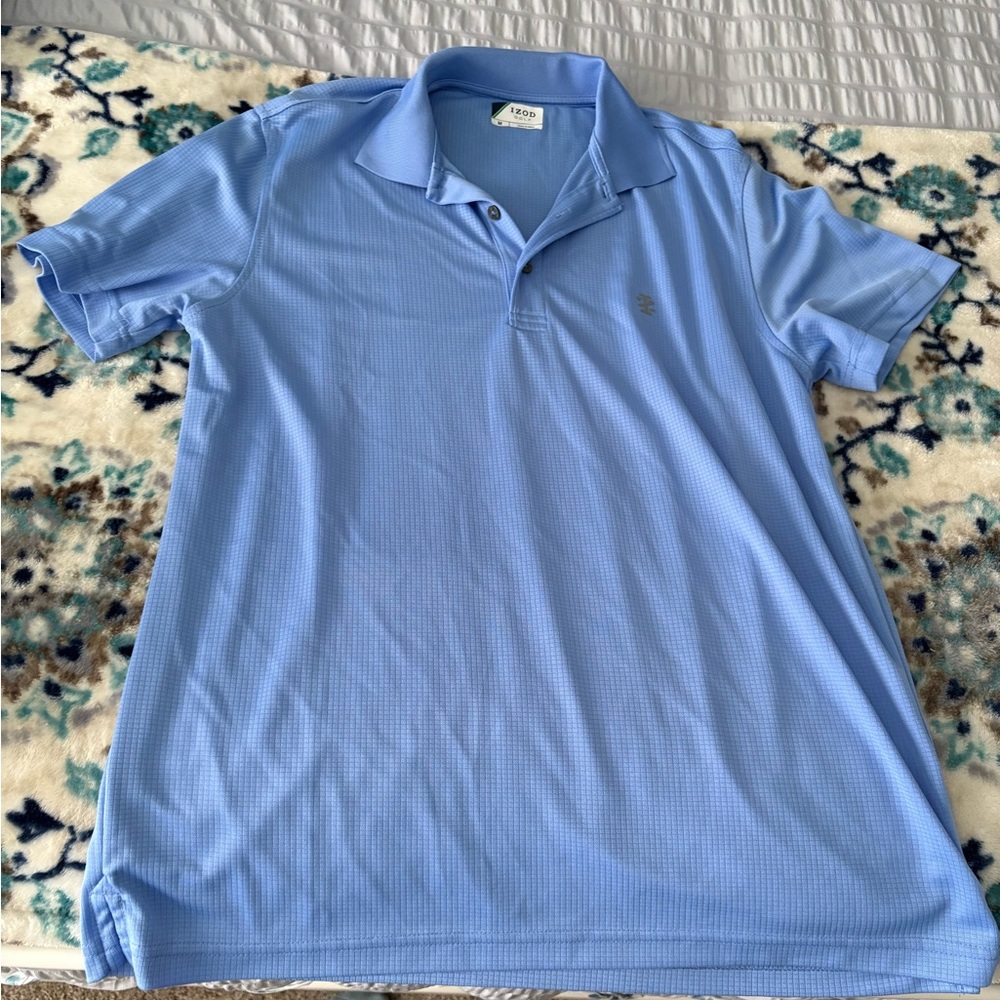Izod Blue Polo Shirt Classic Style